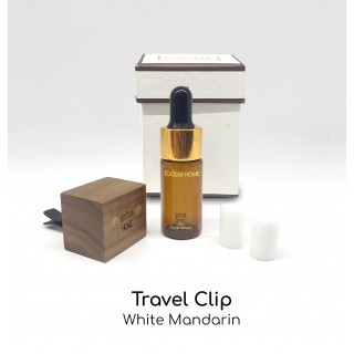 White Mandarin Travel Clip Diffuser